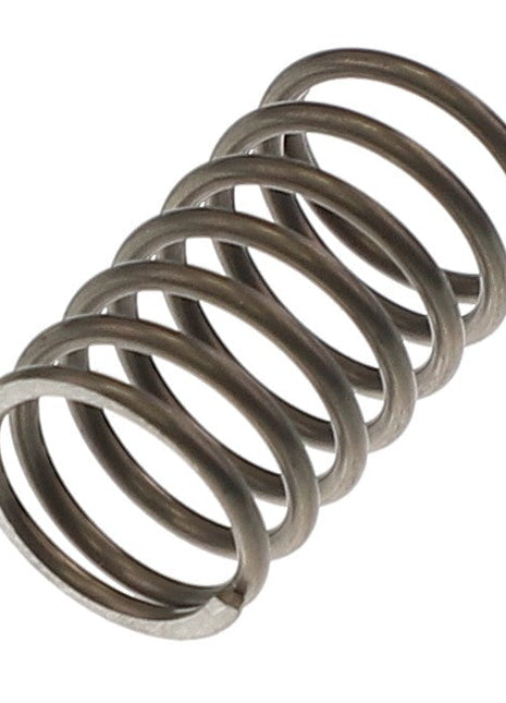 AGCO's SPRING - AL20724126, a tightly coiled metal spring with a cylindrical shape, is gracefully displayed against a pristine white background.