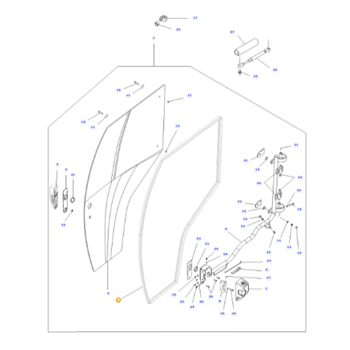 Massey Ferguson - Sealing Profile - H481810030310 - Farming Parts