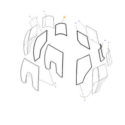 Massey Ferguson - Sealing Profile - H481810040310 - Farming Parts