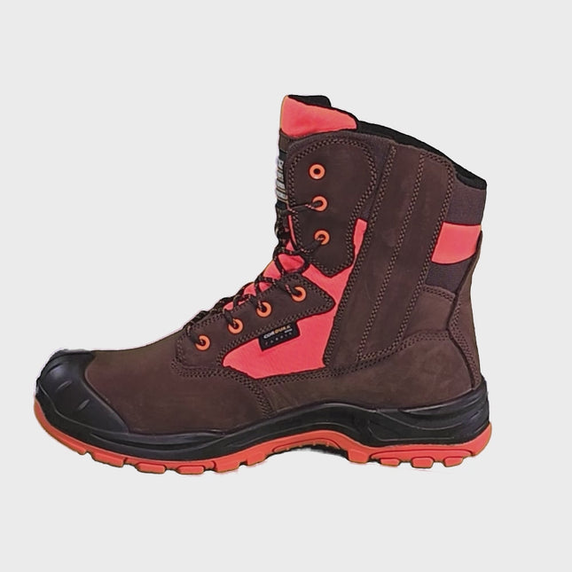 Buckler - Hi Viz High Leg Zip Waterproof Safety Boots - Bviz1or/Br