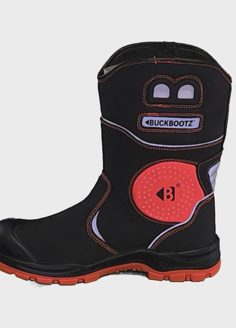 Buckler - BVIZ5 S7 Orange/Black 360° High Visibility Waterproof Safety Rigger Boots