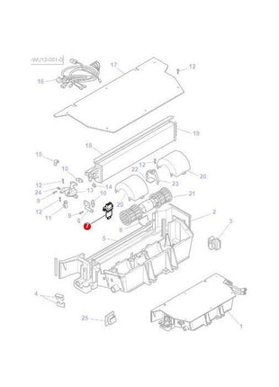 Massey Ferguson - Heater Resistor - V37222400 - Farming Parts