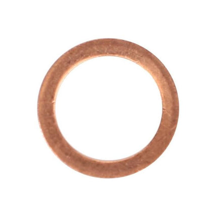 AGCO's Massey Ferguson Sealing Washer (V615870812) features a round copper design with a smooth surface, suitable for Massey Ferguson models.