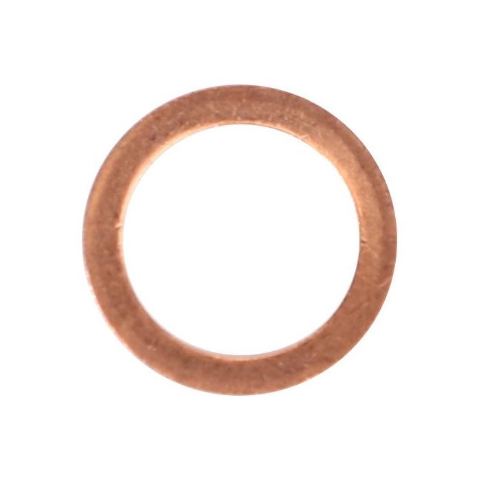 AGCO's Massey Ferguson Sealing Washer (V615870812) features a round copper design with a smooth surface, suitable for Massey Ferguson models.