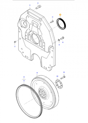 Massey Ferguson - Crankshaft Seal - V837091172 - Farming Parts