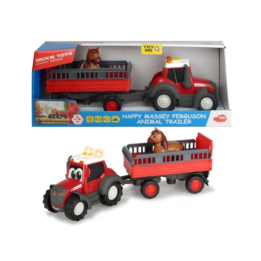 Massey Ferguson Happy Tractor with Trailer & Horse - X993171901000
