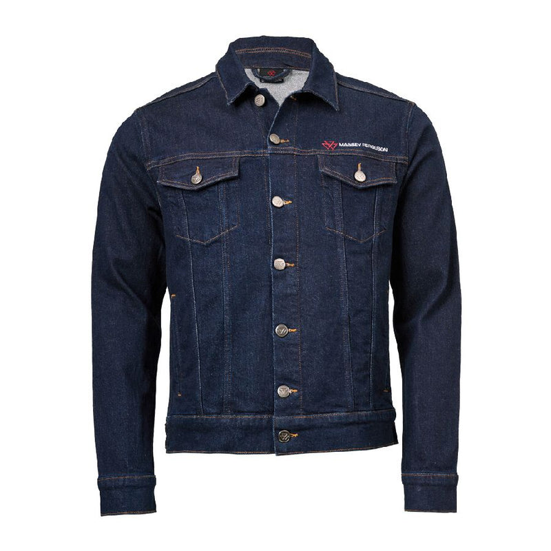 Massey Ferguson Denim Jacket Unisex Classic Fit Logo Detail | X993322501