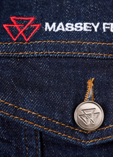 Massey Ferguson Denim Jacket Unisex Classic Fit Logo Detail | X993322501