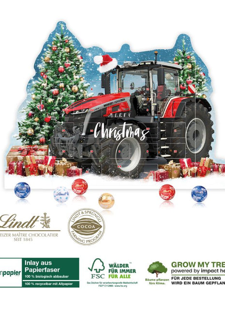 Massey Ferguson 2025 Advent Calendar with Lindt Chocolate X993342502000