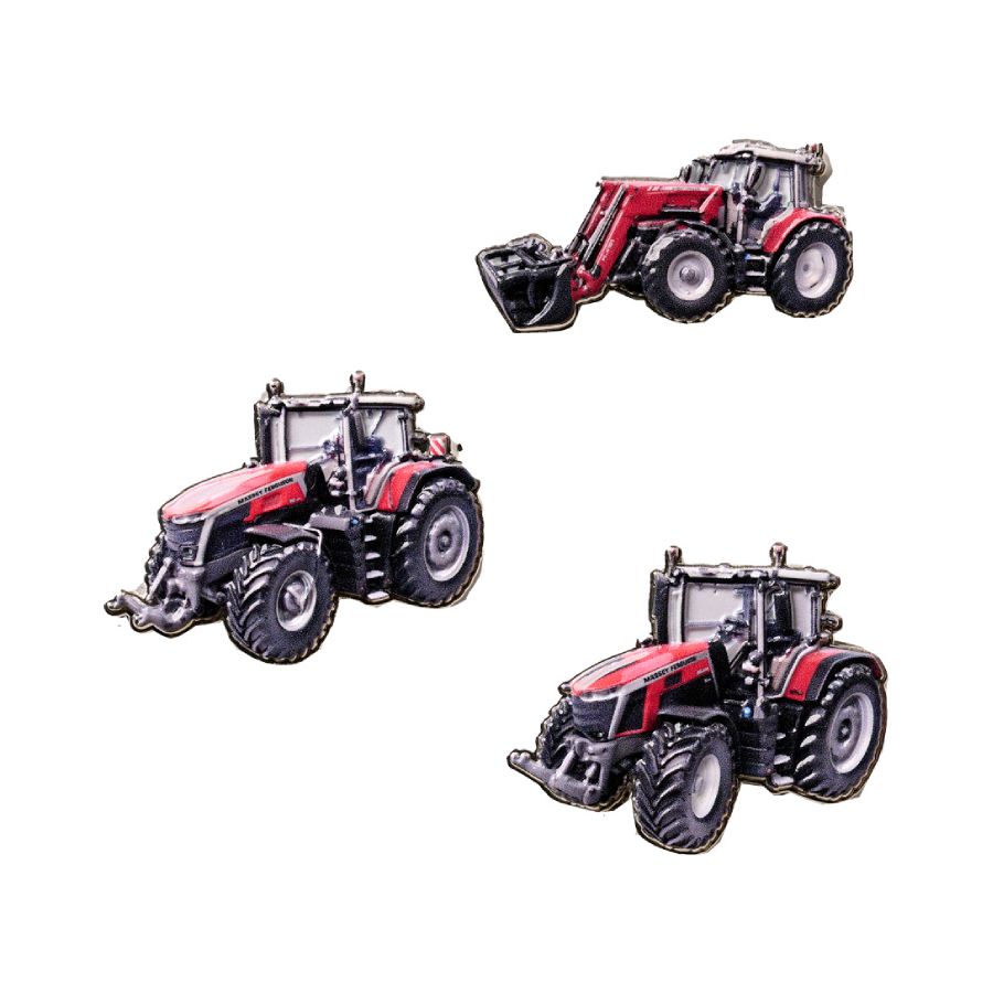Massey Ferguson 3D Metal Tractor Magnets Gift Set | X993382601000