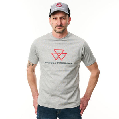 MF Greyline T-Shirt with Massey Ferguson Logo, Comfortable Fit - Model X993442505