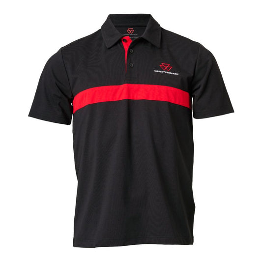 Red Line Polo-Shirt with Embroidered MF Logo | X993482502