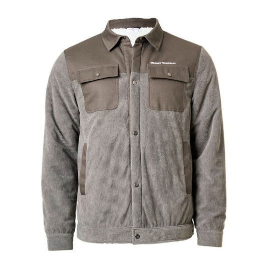 Corduroy Black Jacket with Warm Lining & Cotton Canvas | X993602501