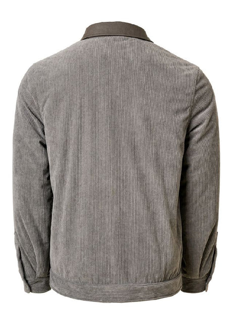 Corduroy Black Jacket with Warm Lining & Cotton Canvas | X993602501