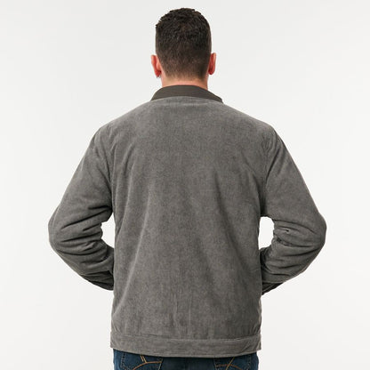 Corduroy Black Jacket with Warm Lining & Cotton Canvas | X993602501