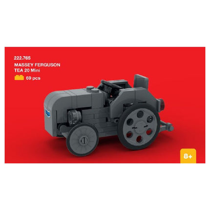 MF TEA 20 Mini Tractor 1:65 Scale Plastic Brick Model | X993662502000