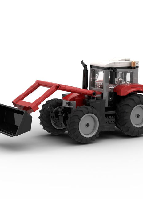 MF 5S Tractor 1:32 Scale Brick Model with Front Loader | X993662507000