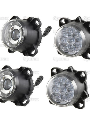 LED Head Light Kit, Interference: Class 3, RH & LH (LH Dip), 1320 / 4050 Lumens Raw, 10-30V - S.163752 - Massey Tractor Parts