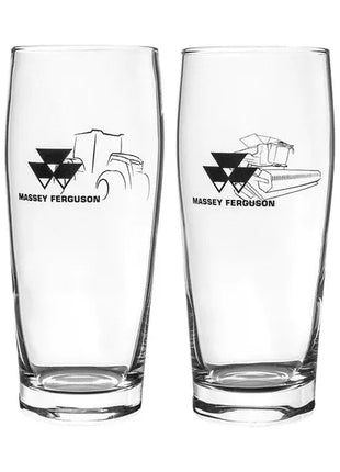 MF Beer Glass Set - X993342107000 - Massey Tractor Parts