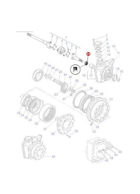 Front Axle Seal - 000051723 - Massey Tractor Parts