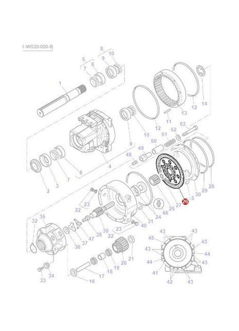 Brake Disc 50kph - 4313378M1 - Massey Tractor Parts