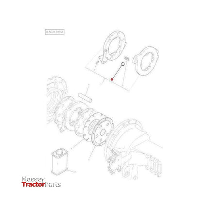 Massey Ferguson Ball Brake Actuator - 16779X | OEM | Massey Ferguson parts | Actuators-Massey Ferguson-Axles & Power Train,Brake Hardware,Brakes,Farming Parts,Tractor Parts