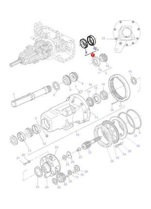 Bearing - 3383716M1 - Massey Tractor Parts