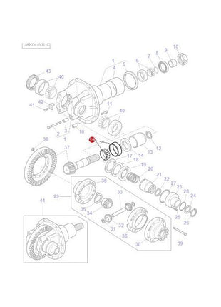 Bearing Pinion Shaft - 3765690M1 - Massey Tractor Parts