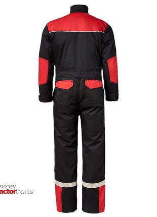 Black and Red Double Zip Overall - X993452001-Massey Ferguson-Clothing,Men,Merchandise,On Sale,overall,Overalls,Women