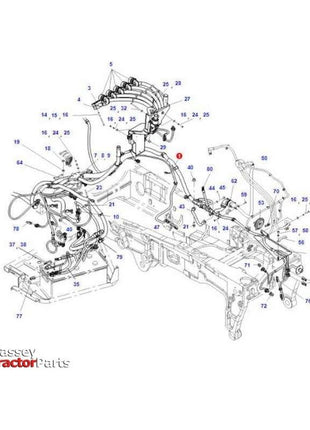 Massey Ferguson Cable Kit - H725900040014 | OEM | Massey Ferguson parts | Engines-Massey Ferguson-Engine Electrics and Instruments,Farming Parts,Lighting & Electrical Accessories,Tractor Parts,Wiring Harnesses