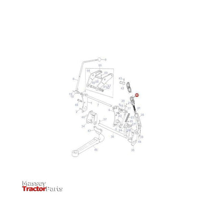 Massey Ferguson Chain Pick-up - 1663209M91 | OEM | Massey Ferguson parts | Hitch Kits & Components-Massey Ferguson-Farming Parts,Hitch Kits & Components,Linkage,PTO & Linkage,Tractor Parts