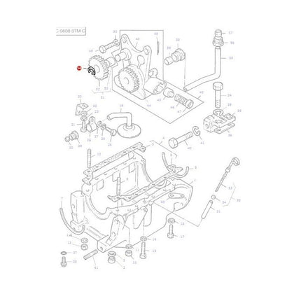 Circlip Oil Pump Gear - 731103M1 - Massey Tractor Parts