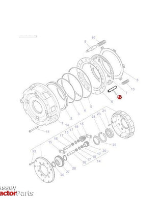 Clevis Pin - 3793636M1 - Massey Tractor Parts