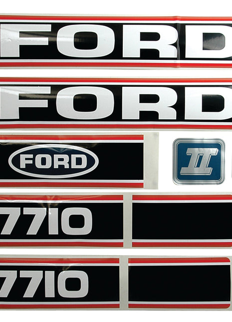 Decal Set - Ford / New Holland 7710 Force II
 - S.12111 - Massey Tractor Parts