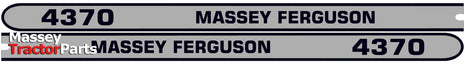 Decal Set - Massey Ferguson 4370
 - S.118326 - Massey Tractor Parts