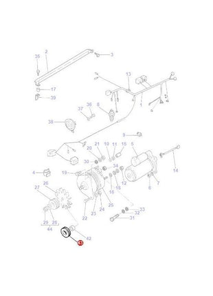 Double Pulley  - 3596448M1 - Massey Tractor Parts