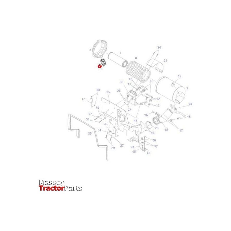 Fendt Dust Discharge Valve - 716200090100 | OEM | Fendt parts | Engine Air-Fendt-