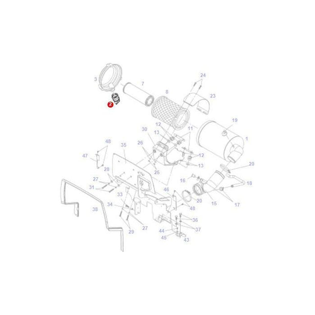 Dust Discharge Valve - 716200090100 - Massey Tractor Parts