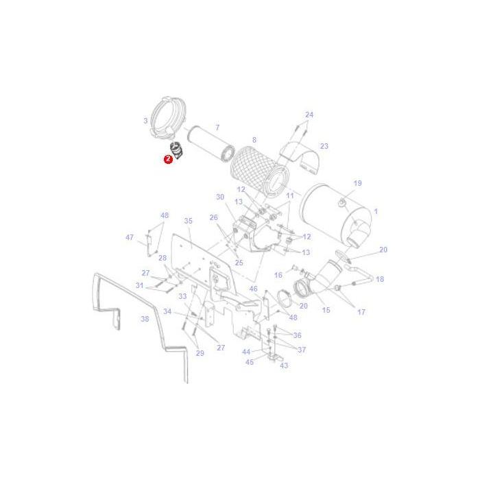 Dust Discharge Valve - 716200090100 - Massey Tractor Parts
