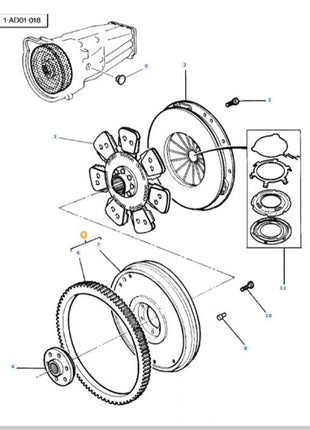 Flywheel - 3582218M91 - Massey Tractor Parts
