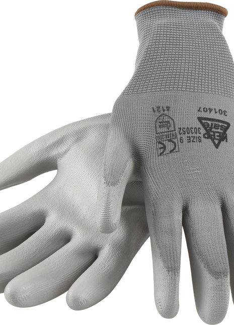 Gnitter Grey Gloves - 9/L
 - S.144371 - Massey Tractor Parts