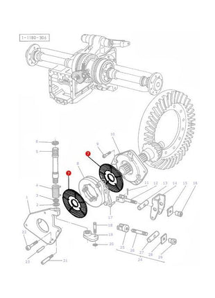 Handbrake Disc - 3385987M1 - Massey Tractor Parts
