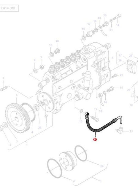 Hydraulic Hose - V836346890 - Massey Tractor Parts