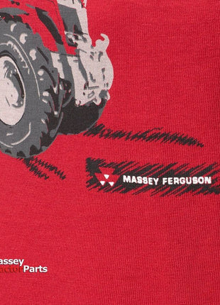 Kid's Red T-Shirt With Tractor Print -  X993312019 - Massey Tractor Parts