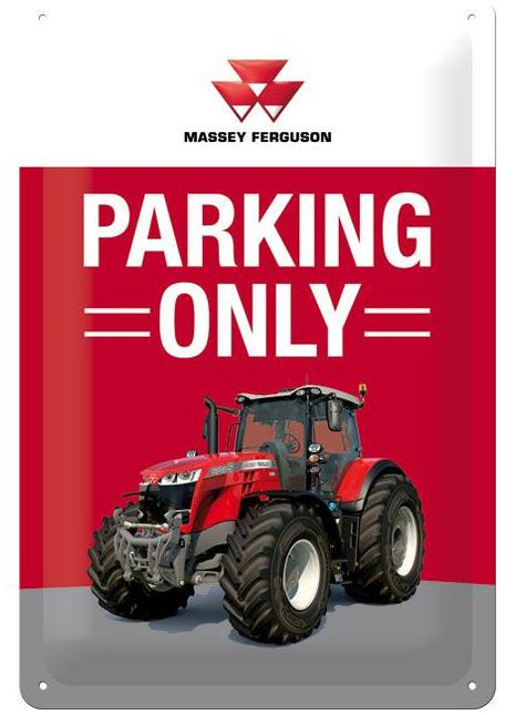 MF "Parking Only" Plate - X993401901000 - Massey Tractor Parts