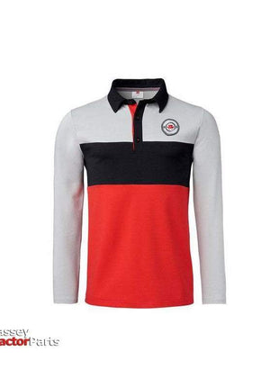 Men's Colour Block Rugby Shirt - X993322006-Massey Ferguson-Clothing,Men,Men & Women Shirt & Polo,Merchandise,On Sale,polo,Polo Shirt,t-shirt,workwear