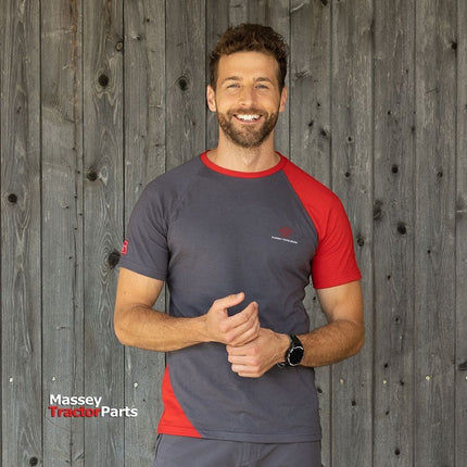 Men's Grey T-Shirt -  X993322207 - Massey Tractor Parts