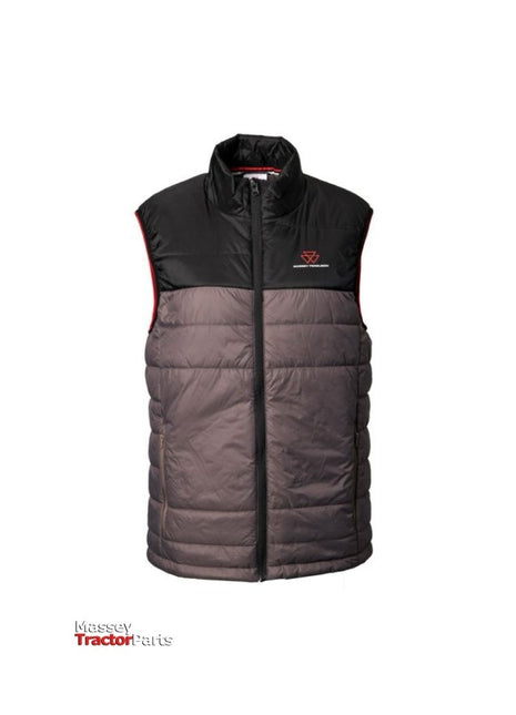 Mens Grey Padded Vest -  X993322215 - Massey Tractor Parts