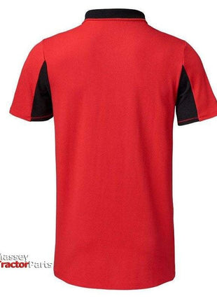 Mens Red Polo - X993322204-Massey Ferguson-Clothing,Men,Men & Women Shirt & Polo,Merchandise,On Sale,polo,Polo Shirt,workwear