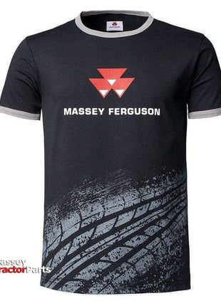 Mens T-shirt With Tyre Print - X993412003-Massey Ferguson-Clothing,Men,Men & Women Shirt & Polo,Merchandise,On Sale,t-shirt,workwear